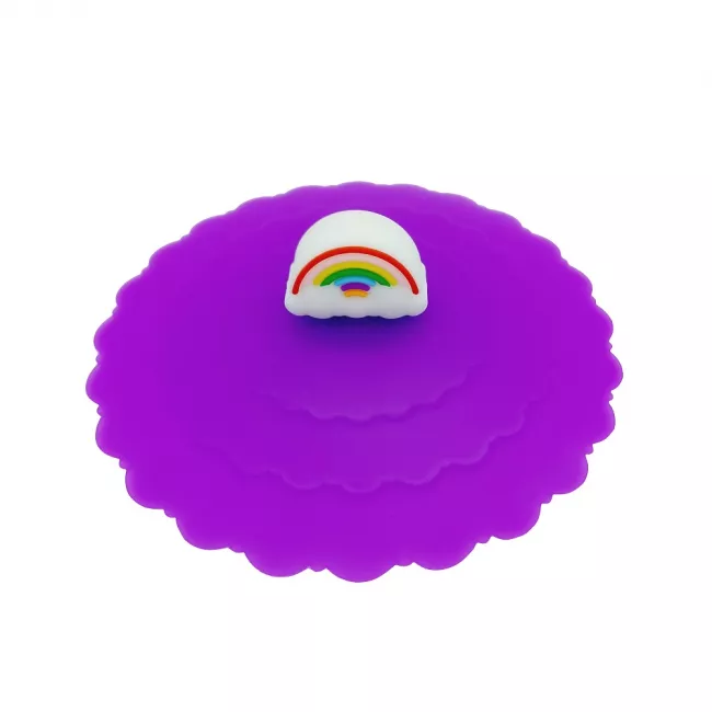 Silikondeckel Motiv Regenbogen 10 cm