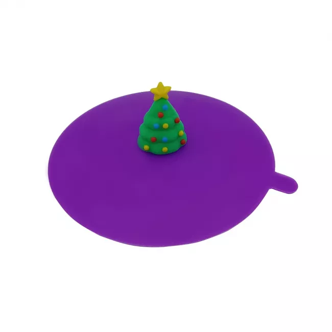 Silikondeckel Motiv Weihnachtsbaum 11 cm