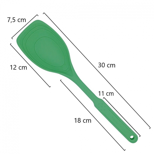 Silikon Multilöffel 30 cm grün
