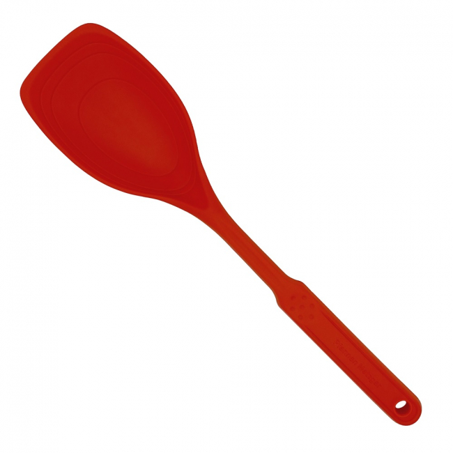 Küchenhelfer Multilöffel aus Silikon 30 cm rot