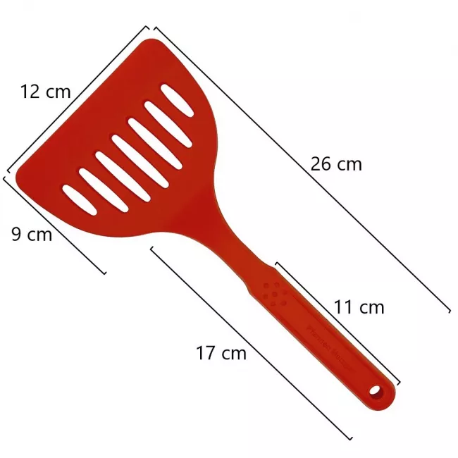 Küchenhelfer Schlitzwender breit aus Silikon 26 cm