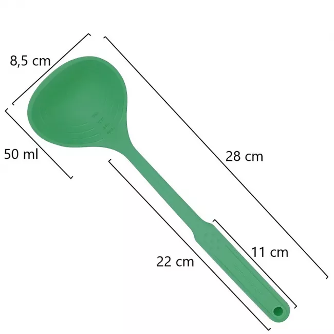 Küchenhelfer Schöpfkelle aus Silikon 28 cm