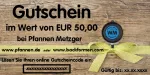 Gutschein im Wert von 50,- €